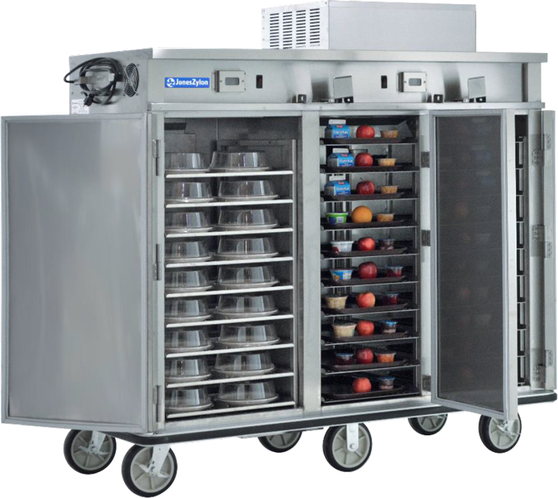 Jones-Zylon-JZHR-40-HC-Heated-Refridgerated-Cart-meal-delivery