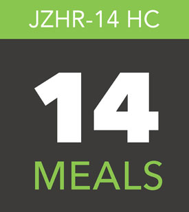 JZHR 14 HC Heated Refrigerated Meal Delivery Cart
