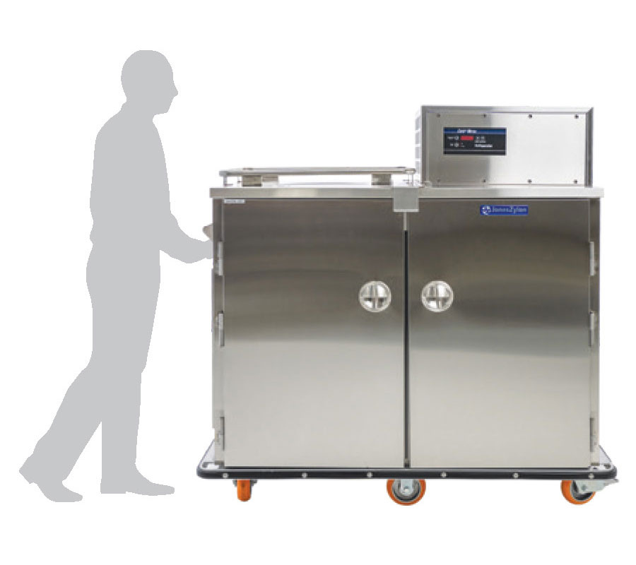 JZHR 14 HC JZHR 16 HC Small Heated Refrigerated Meal Delivery Cart