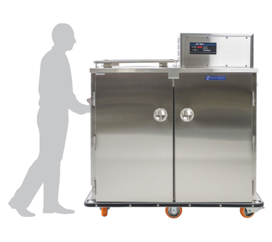 JZHR 18 HC XL JZHR 20 HC XL Small Heated Refrigerated Meal Delivery Cart