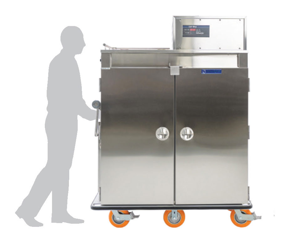JZHR 20 HC TALL JZHR 24 HC TALL Medium Heated Refrigerated Meal Delivery Cart