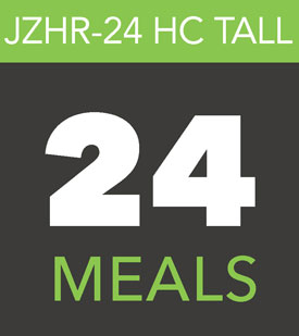 JZHR 24 HC Tall Heated Refrigerated Meal Delivery Cart
