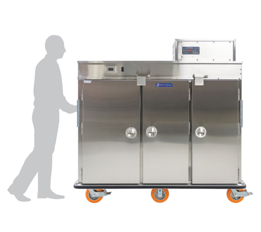 JZHR 40 HC JZHR 44 HC Large Heated Refrigerated Meal Delivery Cart