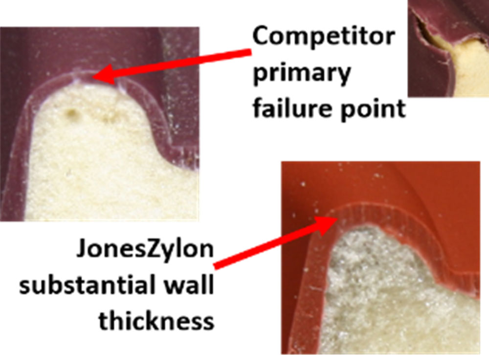 JonesZylon Insulated Serving Trays Failure Point Graphic